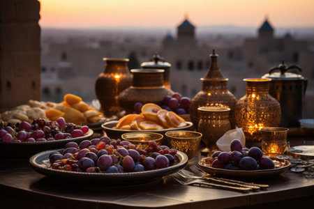 Twilight view during Ramadan Sky professional advertising photographyの素材