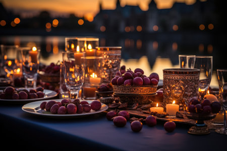 Twilight view during Ramadan Sky professional advertising photographyの素材