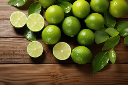 lime isolated kitchen table background professional advertising food photographyの素材