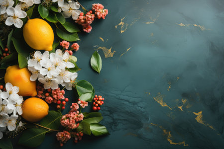 kitchen table background flat lay professional advertising photographyの素材