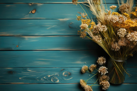 photo of food ingredients with a kitchen table background professional advertising food photographyの素材
