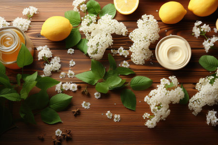 kitchen spices are on the kitchen table background professional advertising photographyの素材
