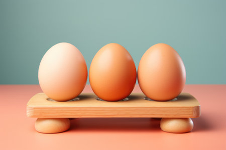 chicken egg in the kitchen table professional advertising food photographyの素材