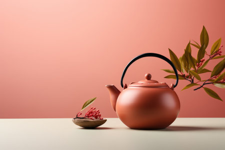Unique teapot for drinking tea professional photographyの素材