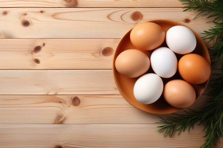 chicken egg in the kitchen table professional advertising food photographyの素材