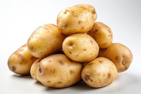 potato in kitchen table professional advertising food photographyの素材