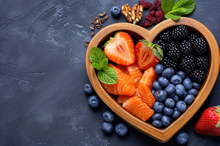 Healthy plant based food for lowering cholesterol professional advertising food photographyの素材