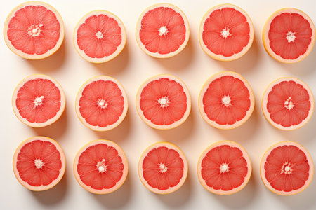pomelo isolated kitchen table professional advertising food photographyの素材