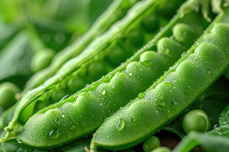 peas isolated kitchen table professional advertising food photographyの素材