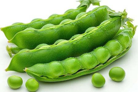 peas isolated kitchen table professional advertising food photographyの素材