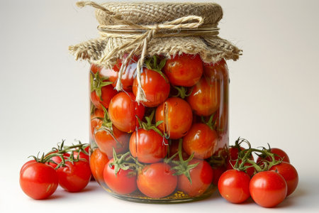 Pickled fruits and vegtables in kitchen table professional advertising food photographyの素材