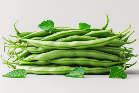 green bean isolated kitchen table professional advertising food photographyの素材