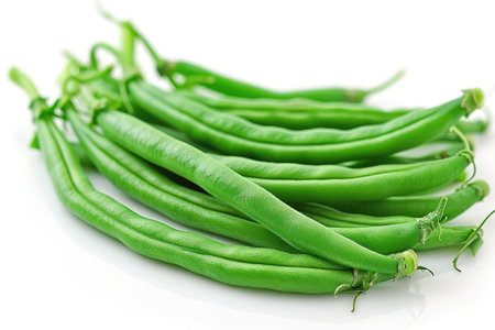 green bean isolated kitchen table professional advertising food photographyの素材