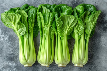 bok choy isolated kitchen table professional advertising food photographyの素材