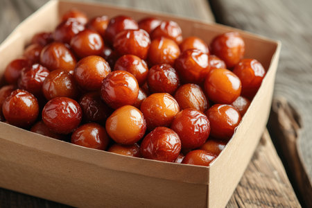 packaging dates fruits on table professional advertising food photographyの素材