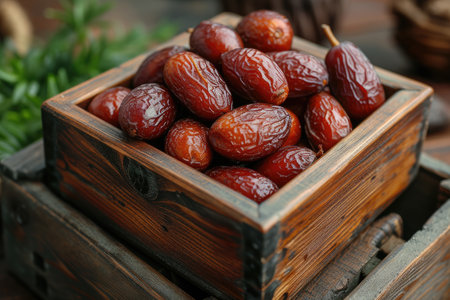 packaging dates fruits on table professional advertising food photographyの素材