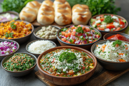Ramadan iftar meal ideas advertising food photographyの素材