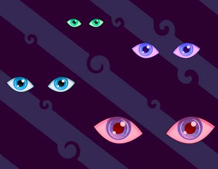Eyes. Seamless pattern.のイラスト素材