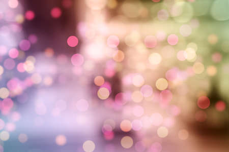 Colorful blurred defocused bokeh background.の写真素材