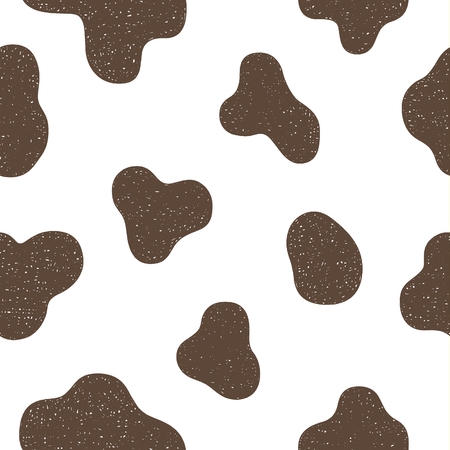 Milk Cow Seamless Patternのイラスト素材