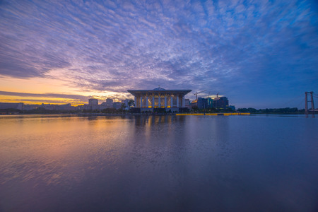 Sunrise At Iron Mosque, Putrajayaのeditorial素材