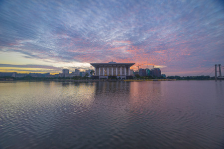 Sunrise At Iron Mosque, Putrajayaのeditorial素材