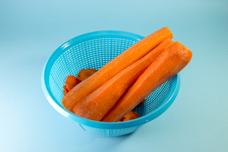 A Bowl Of Peeled Carrot