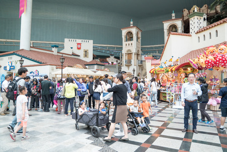 Seoul, Korea - May, 2016: Lotte World, a famous amusement theme park at Seoulのeditorial素材