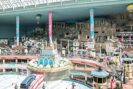 Seoul, Korea - May, 2016: Lotte World, a famous amusement theme park at Seoulのeditorial素材