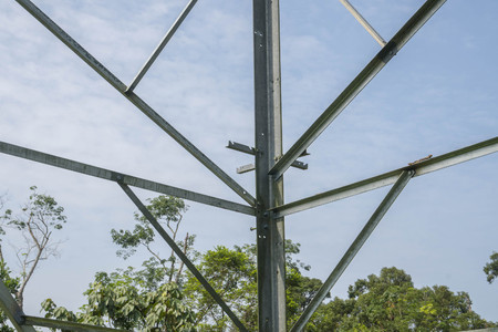 Overhead Transmission Tower Line Electricity Steel Lattice Pylon