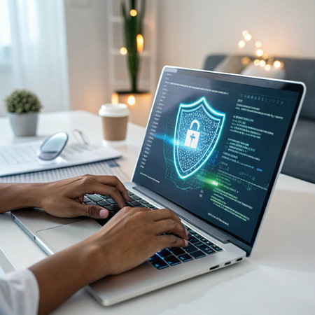 Cyber security and information protection. Data security and information privacy.の素材