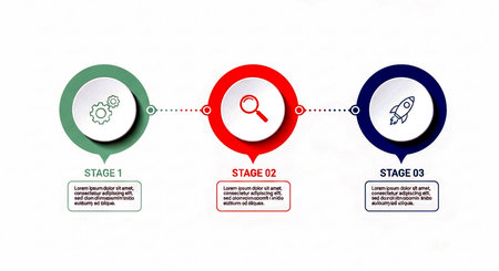 Infographic design template with icons and 5 options or steps. Can be used for workflow layout, diagram, banner, webdesign. Vector illustrationの素材