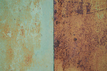 Old, rusty, rough, iron surface full screen.の写真素材