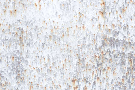 Rusty, old, shabby, metal surface in full screen with defects.