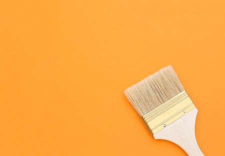 Painting, clean tool, close-up on a bright, even surface. full screen.の写真素材