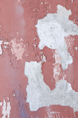 Stone, old, shabby wall, with corrosion and defects in full screen.