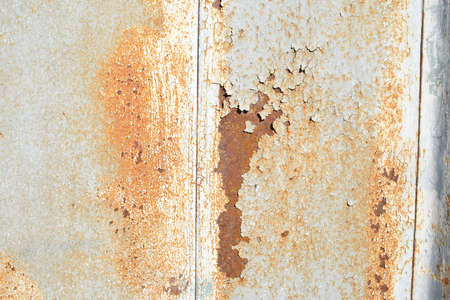 Rusty, old, shabby metal texture. Up close, full screen.