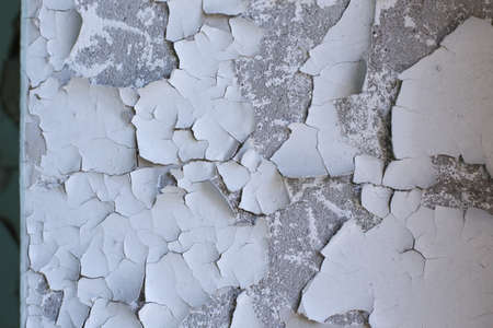 Stone, old, shabby wall, with corrosion and defects in full screen.