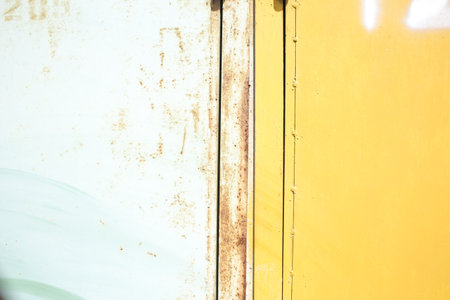Iron, old, rusty metal texture, full screen. Iron wall, with corrosion.