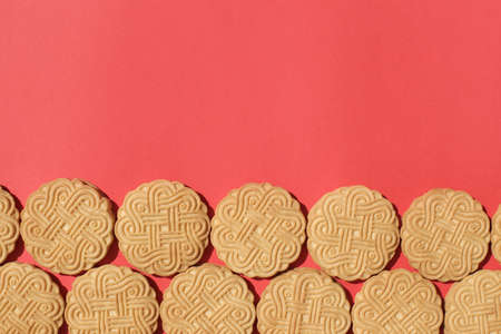 Sweet, freshly baked cookies. Delicious, sweet and round.
