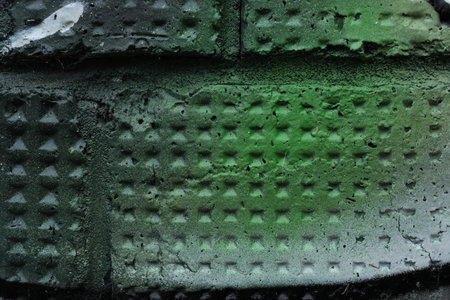 An old wall, shabby, with stains all over the screen.の写真素材