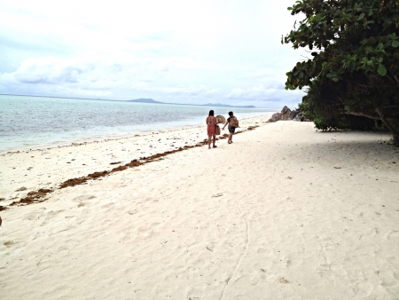 Sunny day on beachの素材