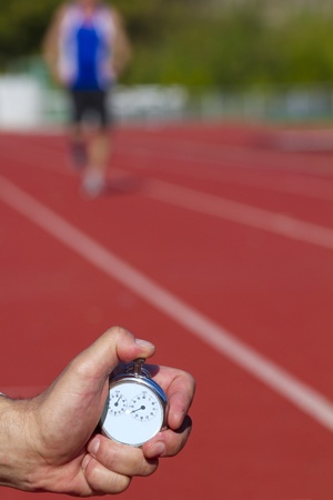 Historic stop watch time measurementの写真素材