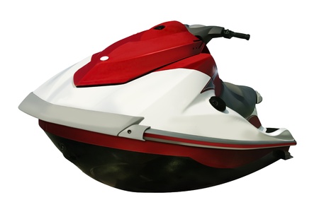 Jet-ski isolated on white backgroundの写真素材