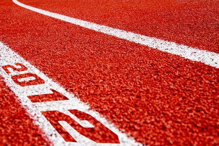 Tartan surface with date 2012 according to the sports competition games in Londonの写真素材