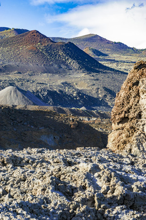 Photo of the volcanic landscape at Fuencaliente in La Palma, canaries.の写真素材