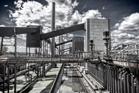 Outdoor facility of the "Zeche Zollverein" in Essen-Germany. The closed coke oven plant is world heritage site.のeditorial素材