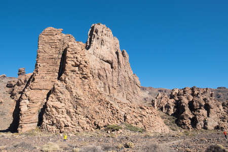 Teide National Park Tenerife characteristic rock formationの写真素材