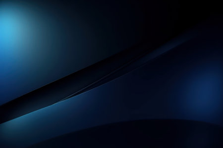 Abstract luxury gradient smooth dark blue background, Generative aiの素材