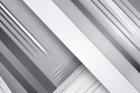Abstract modern shape white and gray gradient geometric shapes, Generative aiの素材